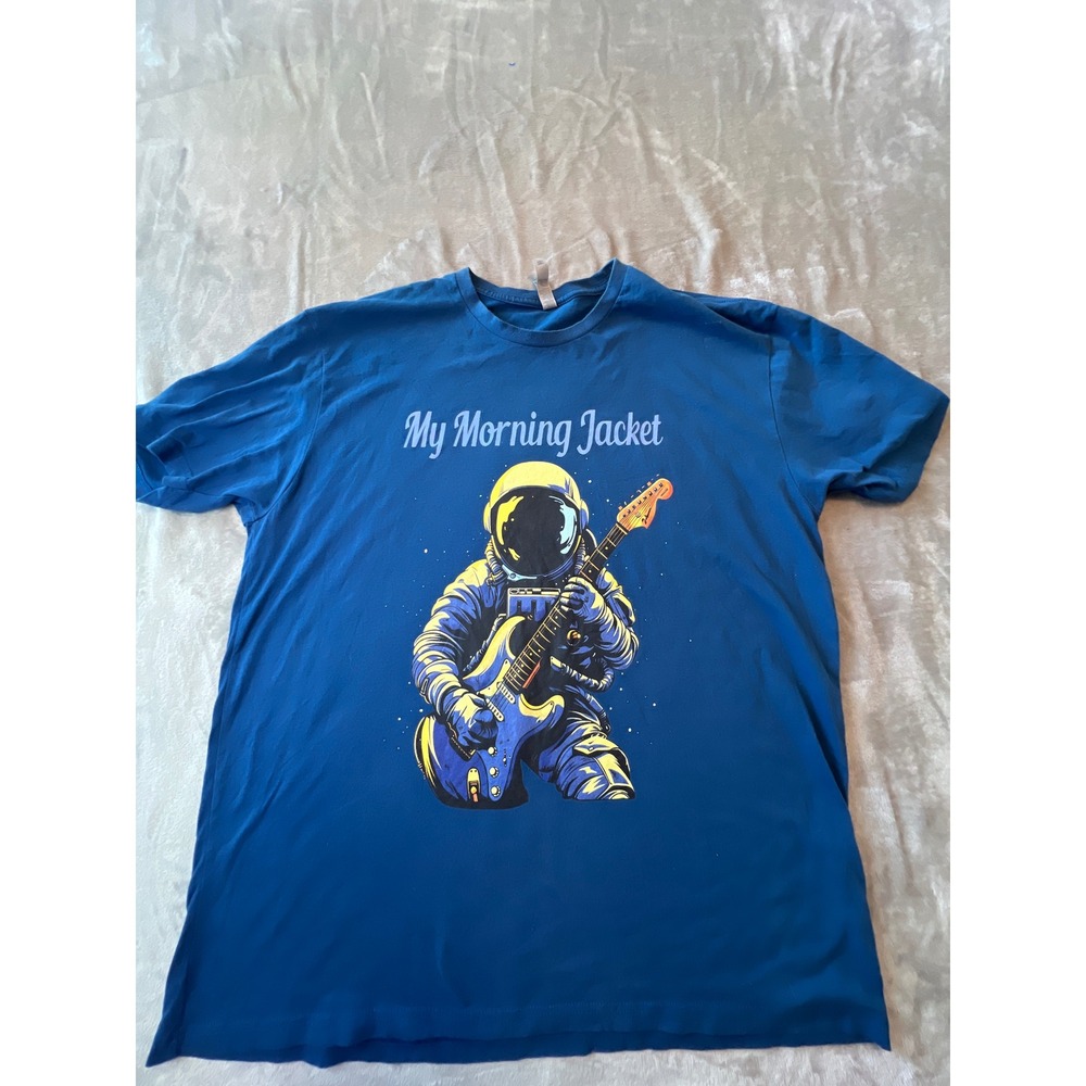 Next Level My Morning Jacket T-Shirt Mens XXL Blue Astronaut Guitar Band Tee